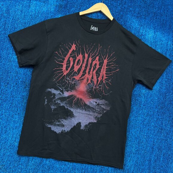 Gojira Magma Album Dark Landscape Groove Metal Band Tee L - Picture 3 of 4